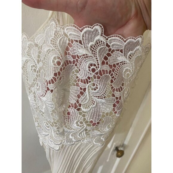 Marks & Spencer Women's Lace Pleated Sheer Lingerie Camisole Top - UK 16 (US12) - Picture 2 of 10